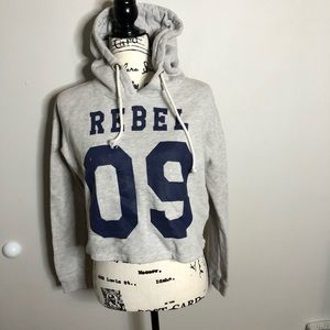 H&M REBEL Crop Top Hoodie